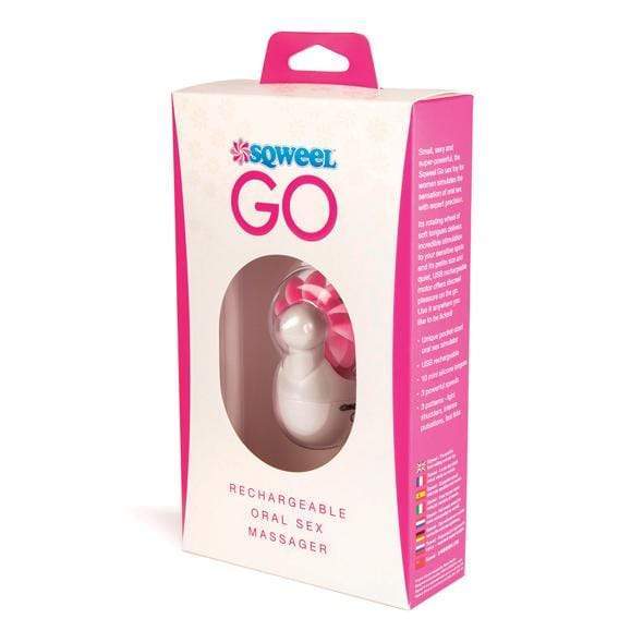 Sqweel - Go Oral Sex Toy (Pink) Clit Massager (Vibration) Non Rechargeable 5060057872444 CherryAffairs