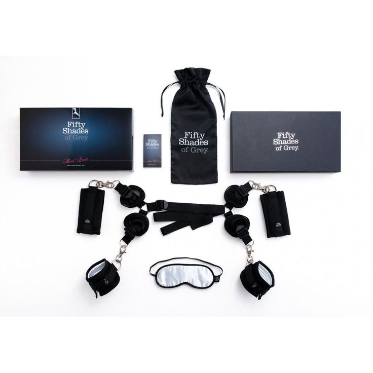 Fifty Shades of Grey - Hard Limits Bed Restraint Kit - FSG1008 / Black - Bed Restraint