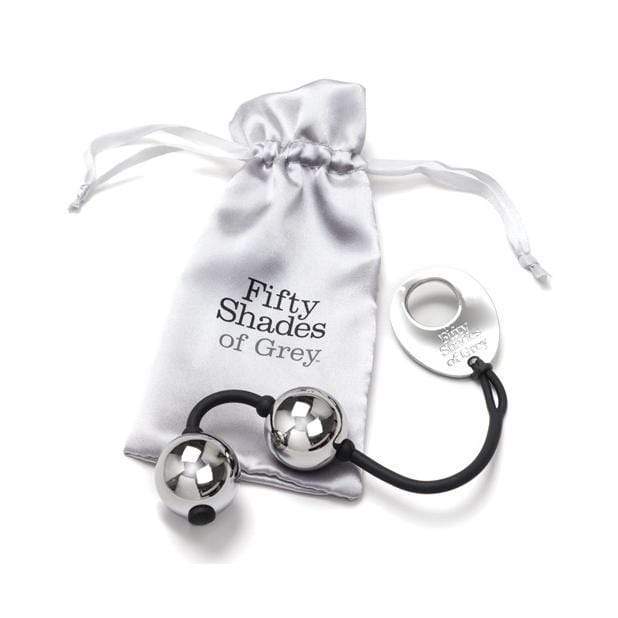 Fifty Shades of Grey - Inner Goddess Silver Metal Pleasure Kegel Balls (Black) Kegel Balls (Metal)