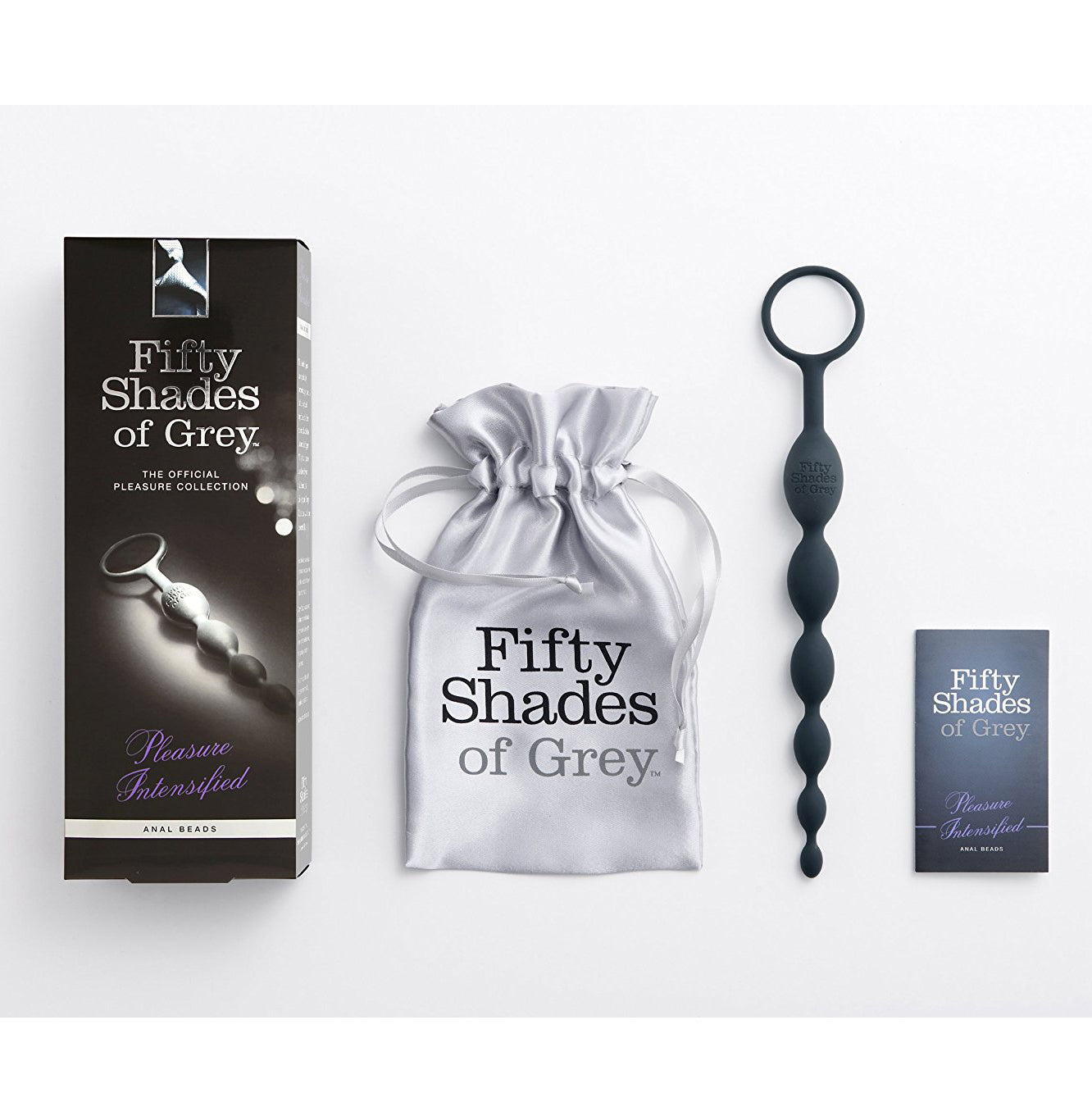 Fifty Shades of Grey - Pleasure Intensified Anal Beads - FSG1026 / Black - Anal Beads (Non Vibration)