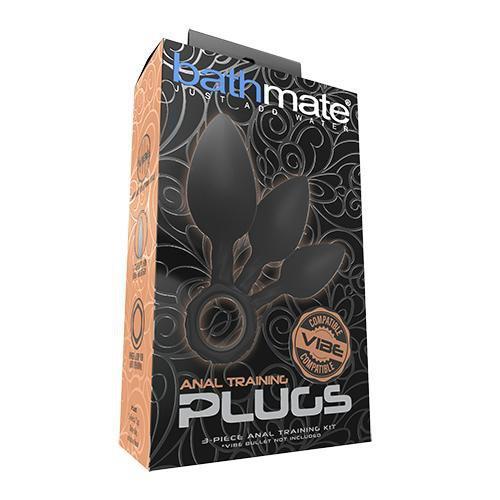 Bathmate - Anal Training Plugs (Black) Anal Plug (Non Vibration)