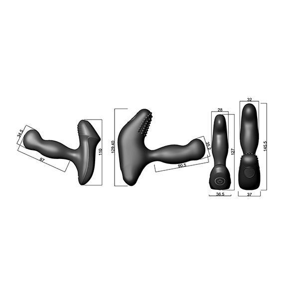 Nexus - Revo Slim Rechargeable Vibrating Prostate Massager (Black) Prostate Massager (Vibration) Rechargeable Singapore