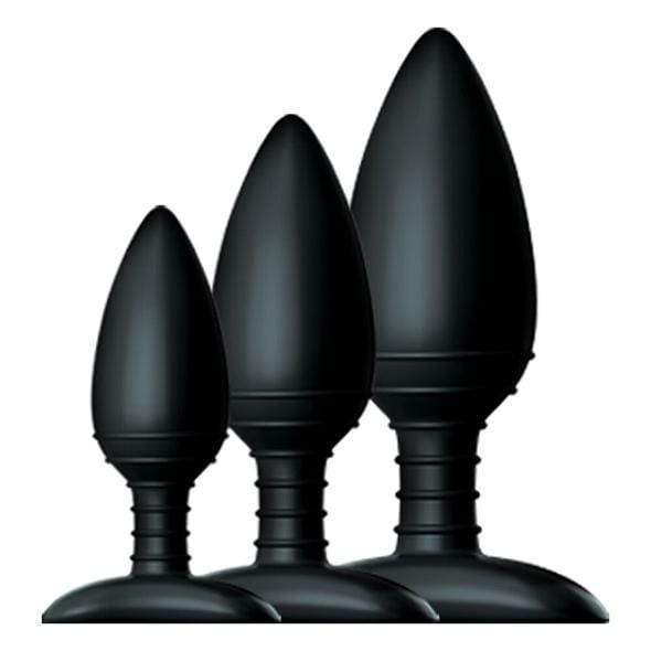 Nexus - Unisex Silicone Butt Plug Trio (Black) Anal Plug (Non Vibration) 5060274221261 CherryAffairs