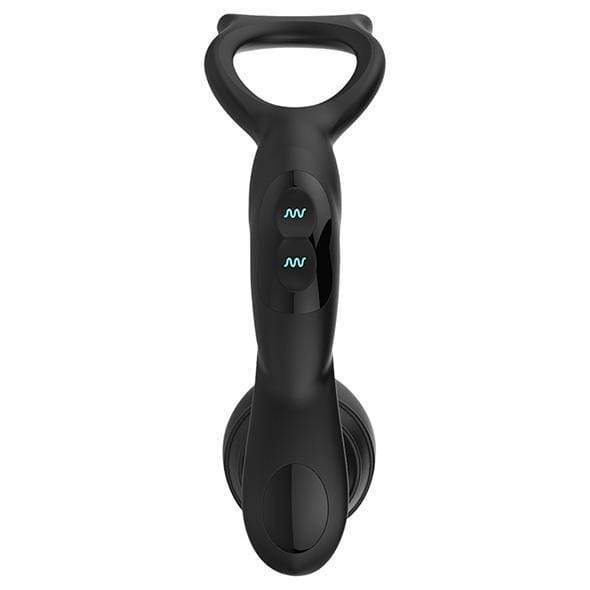 Nexus - Simul8 Plug Edition Vibrating Dual Anal Cock and Ball Toy (Black) Prostate Massager (Vibration) Rechargeable 5060274221308 CherryAffairs