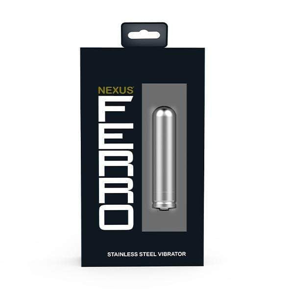 Nexus - FERRO Stainless Steel Rechargeable Waterproof Bullet Vibrator (Silver) Bullet (Vibration) Rechargeable 5060274221414 CherryAffairs