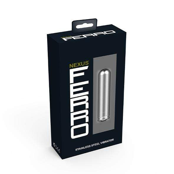 Nexus - FERRO Stainless Steel Rechargeable Waterproof Bullet Vibrator (Silver) Bullet (Vibration) Rechargeable 5060274221414 CherryAffairs