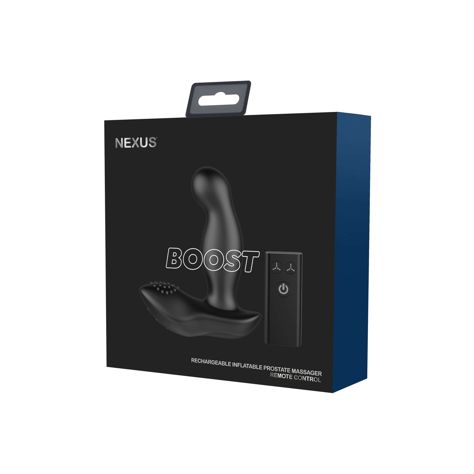 Nexus - Boost Rechargeable Inflatable Prostate Massager with Remote Control (Black) Prostate Massager (Vibration) Rechargeable 5060274221438 CherryAffairs