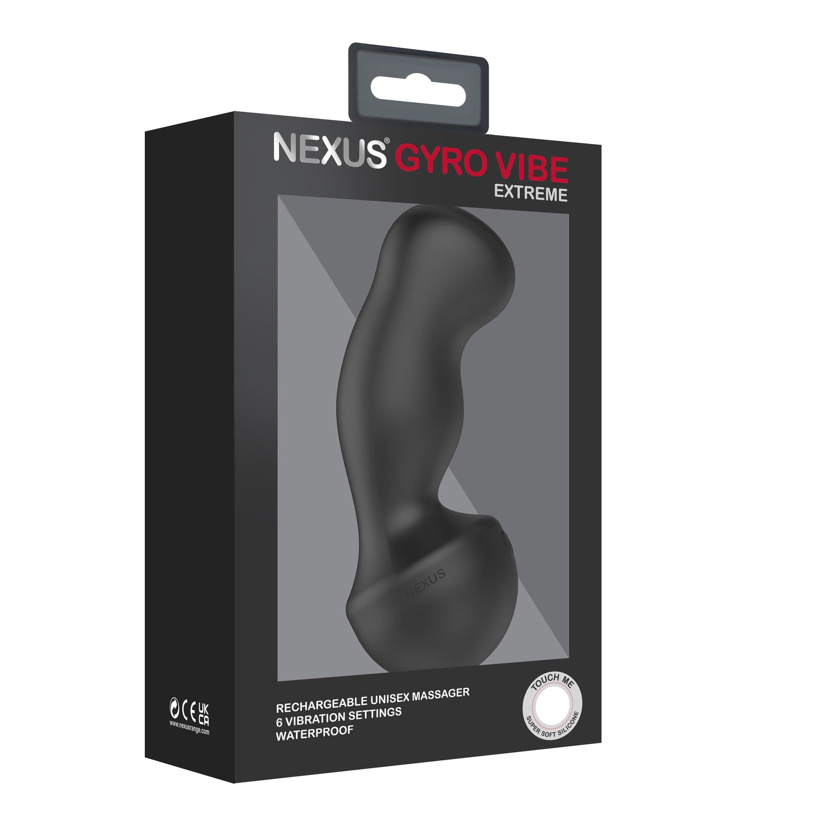 Nexus - Gyro Vibe Extreme Hands Free Unisex Vibrating Dildo (Black) Prostate Massager (Vibration) Rechargeable 5060274221476 CherryAffairs