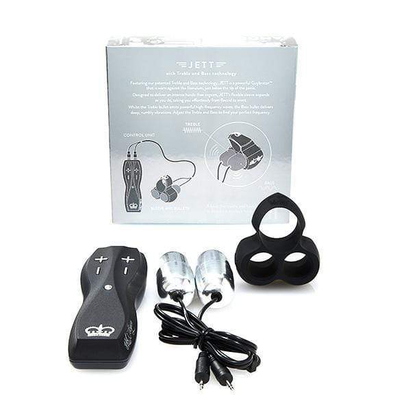 Hot Octopuss - Jett Cock Sleeve with Trible and Bass Technology (Black) Silicone Cock Ring (Vibration) Non Rechargeable 5060354560662 CherryAffairs