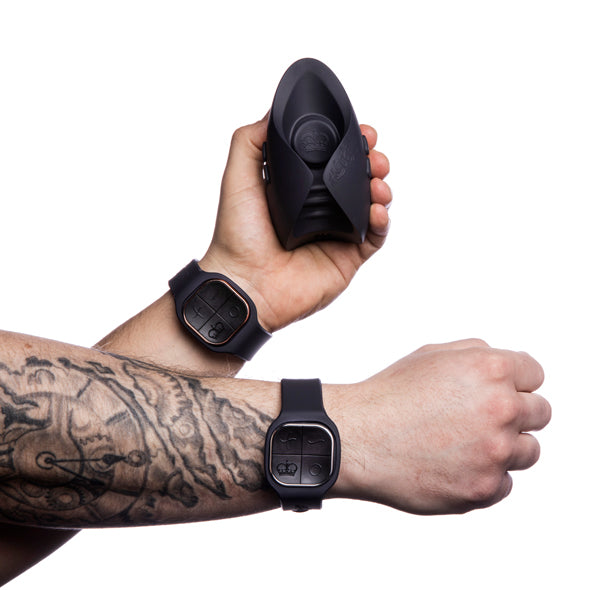 Hot Octopuss - Pulse Duo Lux Masturbator (Black) - Black - Masturbator Soft Stroker (Vibration) Rechargeable