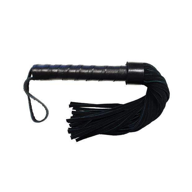 Rouge - Leather Handle Short Suede Flogger (Black) Flogger 5060404819016 CherryAffairs