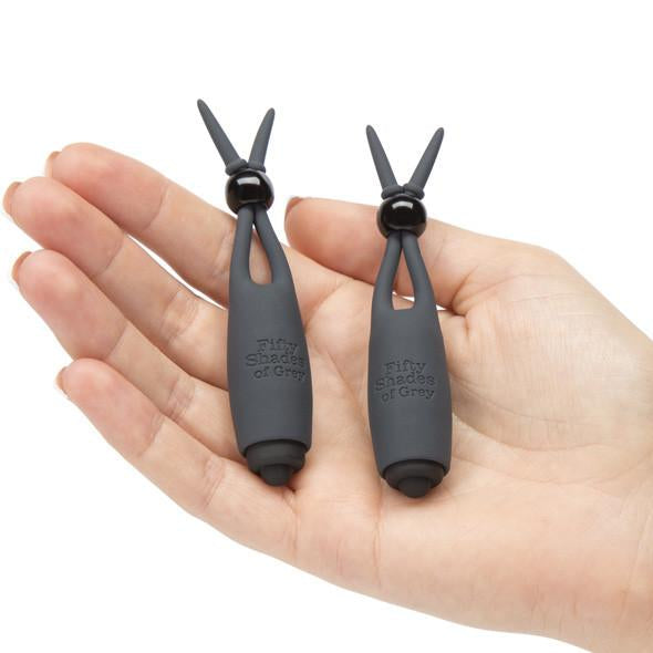 Fifty Shades of Grey - Sweet Torture Vibrating Nipple Clamps - PleasureHobby