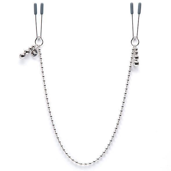 Fifty Shades Darker - At My Mercy Beaded Chain Nipple Clamps Nipple Clamps (Non Vibration) - CherryAffairs Singapore