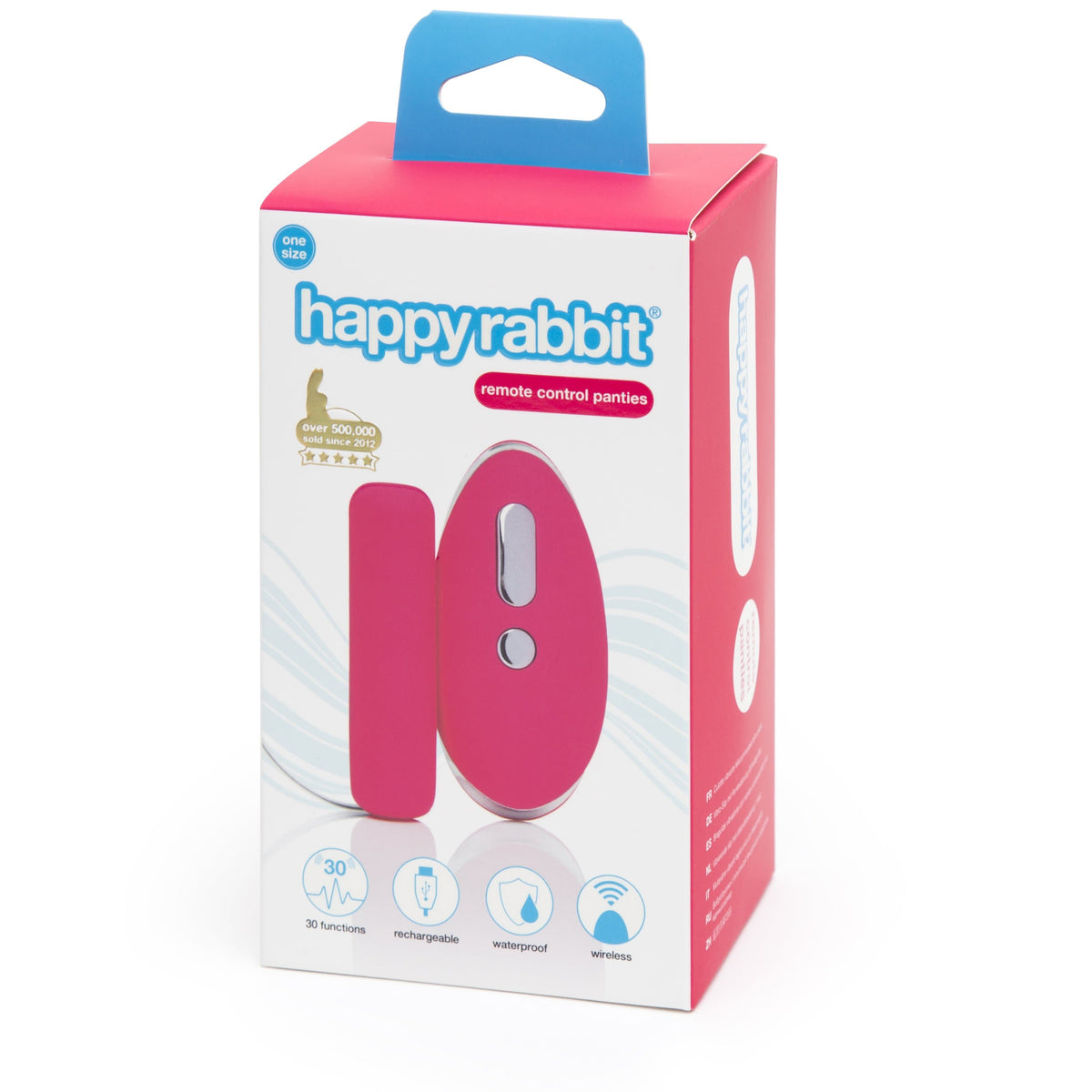 Love Honey - Happy Rabbit Remote Control Panty Vibrator OS (Pink) Panties Massager Remote Control (Vibration) Rechargeable 319748439 CherryAffairs