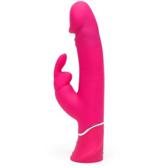 Love Honey - Happy Rabbit Realistic Dual Density Rabbit Vibrator (Pink) Rabbit Dildo (Vibration) Rechargeable 293480909 CherryAffairs