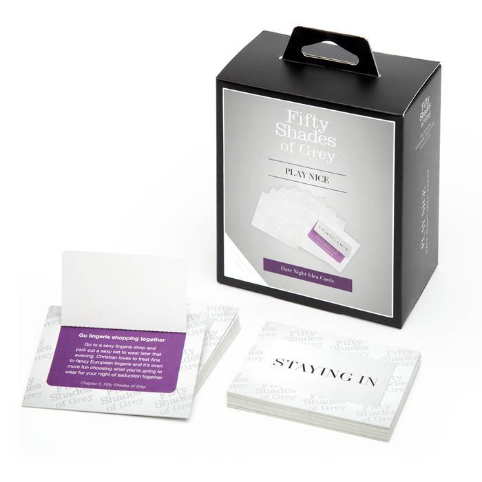 Fifty Shades of Grey - Play Nice Date Night Idea Card Game Games 5060779232410 CherryAffairs
