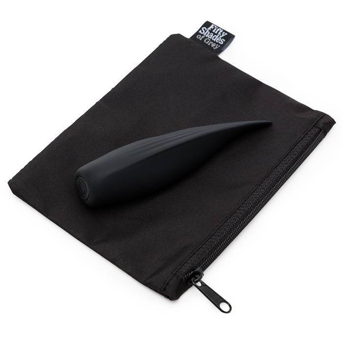 Fifty Shades of Grey - Sensation Rechargeable Flickering Tongue Vibrator (Black) Clit Massager (Vibration) Rechargeable 5060897572580 CherryAffairs