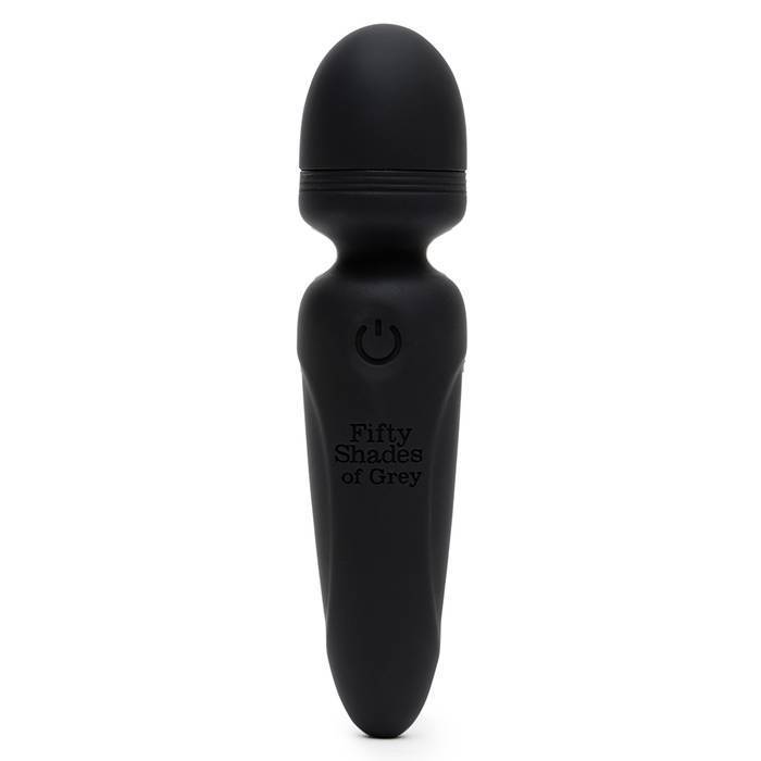 Fifty Shades of Grey - Sensation Rechargeable Mini Wand Vibrator (Black) Wand Massagers (Vibration) Rechargeable 535813555 CherryAffairs