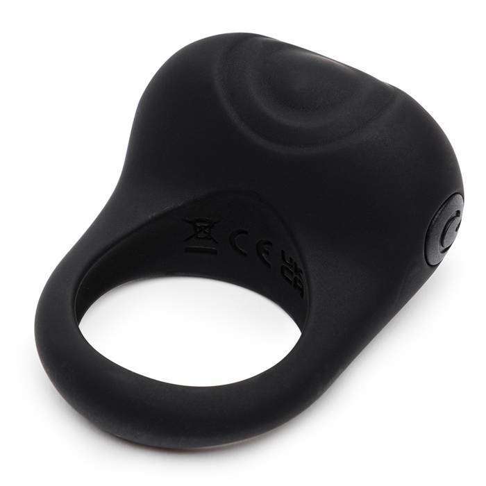 Fifty Shades of Grey - Sensation Rechargeable Vibrating Love Ring (Black) Silicone Cock Ring (Vibration) Rechargeable 535822875 CherryAffairs
