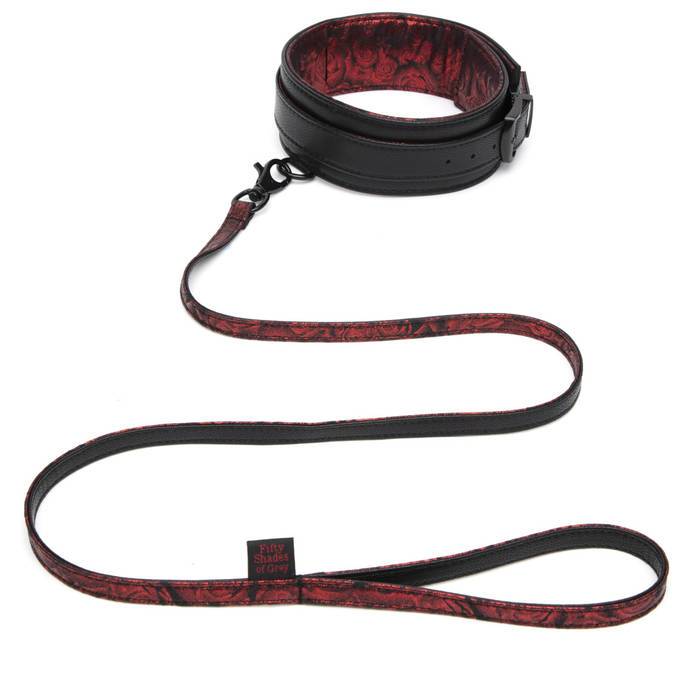 Fifty Shades of Grey - Sweet Anticipation Collar and Lead BDSM (Red) Leash 5060897575048 CherryAffairs