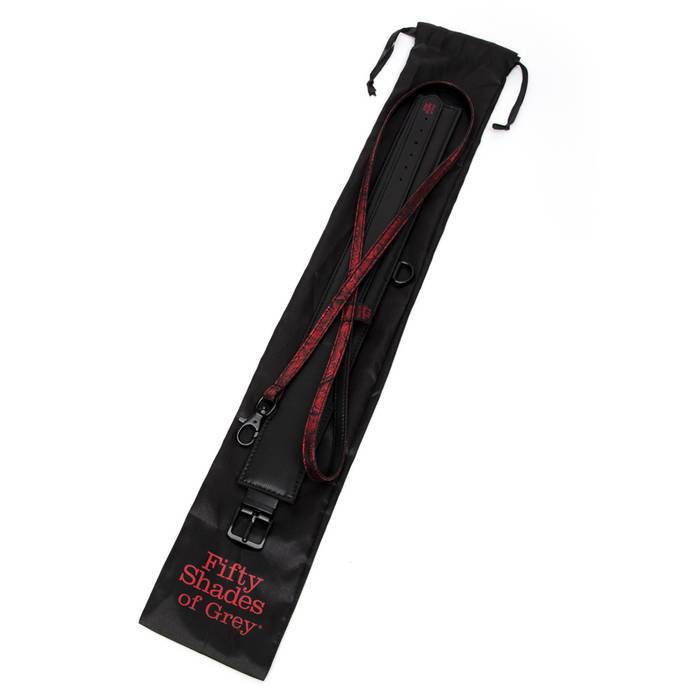 Fifty Shades of Grey - Sweet Anticipation Collar and Lead BDSM (Red) Leash 5060897575048 CherryAffairs