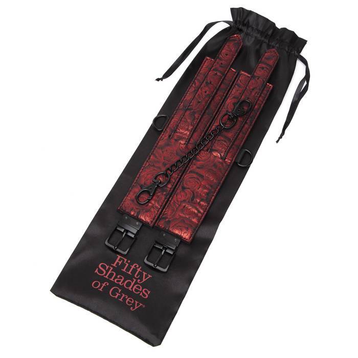 Fifty Shades of Grey - Sweet Anticipation Wrist Cuffs BDSM (Red) Hand/Leg Cuffs 5060897575062 CherryAffairs