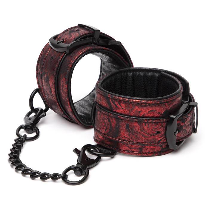 Fifty Shades of Grey - Sweet Anticipation Wrist Cuffs BDSM (Red) Hand/Leg Cuffs 5060897575062 CherryAffairs