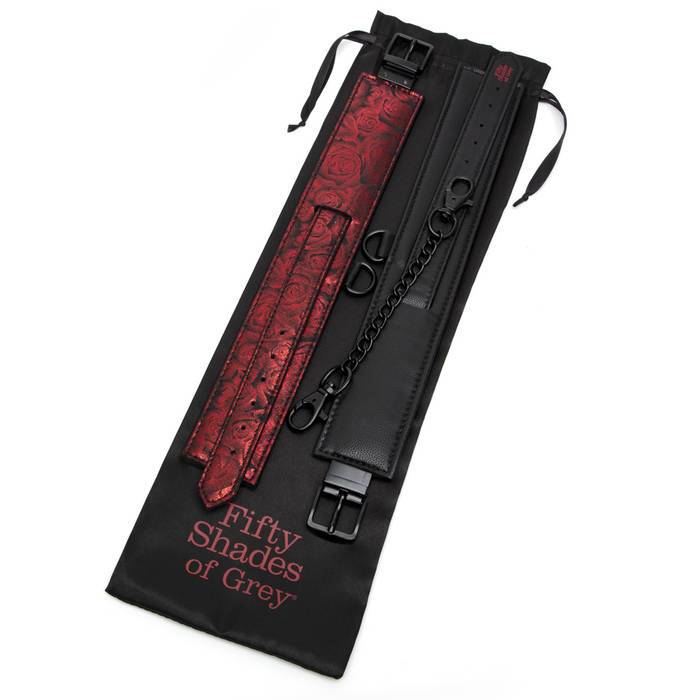 Fifty Shades of Grey - Sweet Anticipation Ankle Cuffs BDSM (Red) Hand/Leg Cuffs 535819186 CherryAffairs