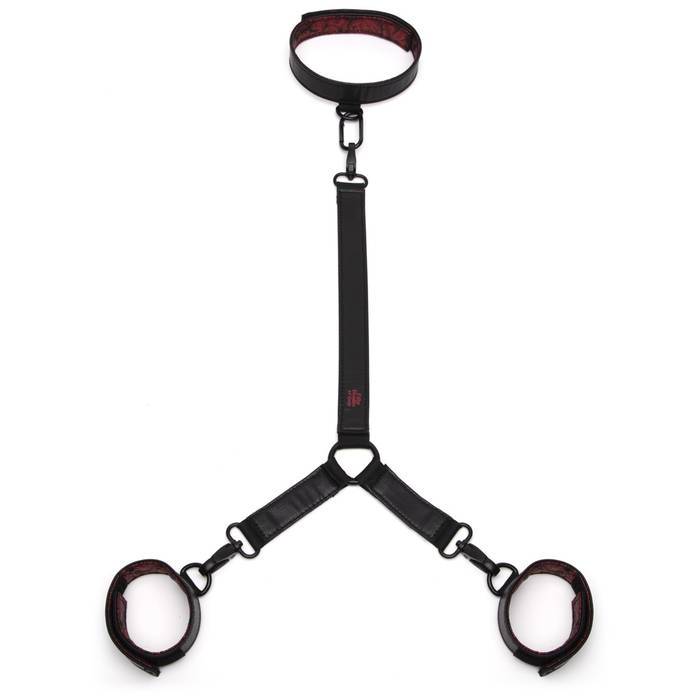 Fifty Shades of Grey - Sweet Anticipation Collar and Wrist Cuffs BDSM (Red) Hand/Leg Cuffs 535797407 CherryAffairs