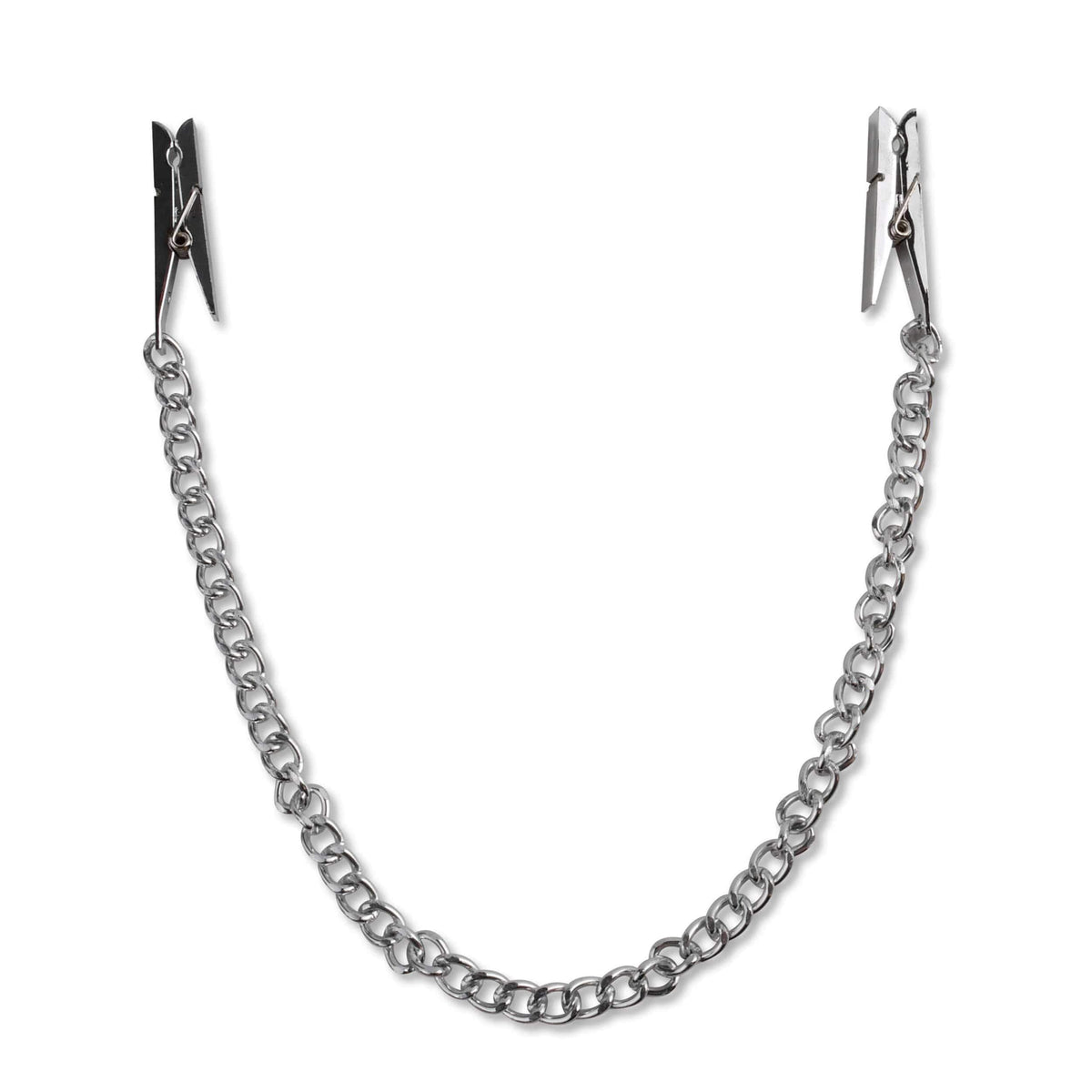 Pipedream - Fetish Fantasy Series Nipple Chain Clamps  (Silver) Nipple Clamps (Non Vibration) 603912133684 CherryAffairs