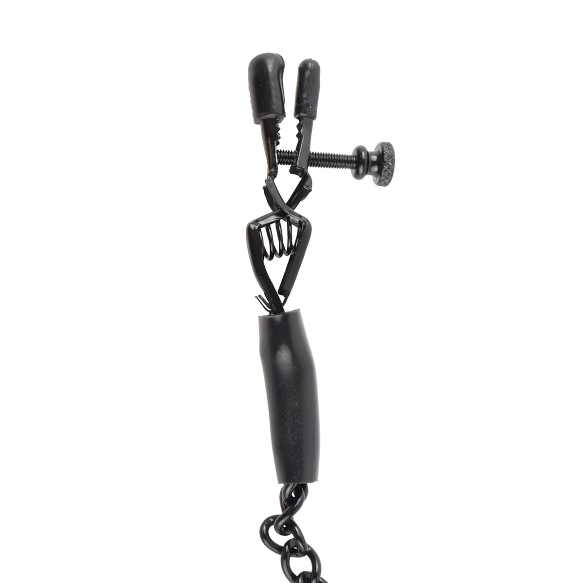 Pipedream - Fetish Fantasy Series Adjustable Nipple Chain Clamps (Black) Nipple Clamps (Non Vibration) 603912161809 CherryAffairs