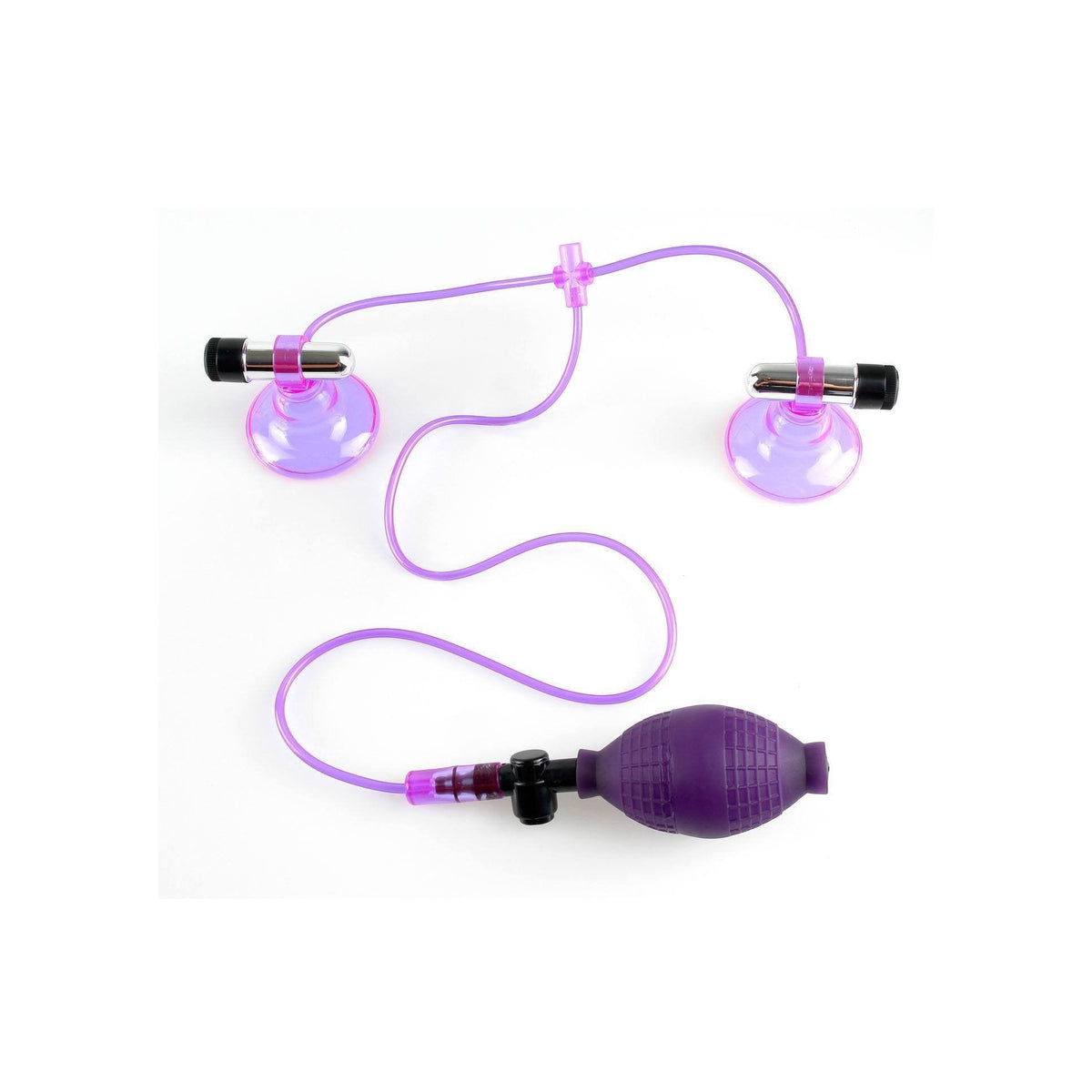 Pipedream - Fetish Fantasy Series Vibrating Nipple Pumps (Purple) Nipple Pumps (Vibration) Non Rechargeable - CherryAffairs Singapore