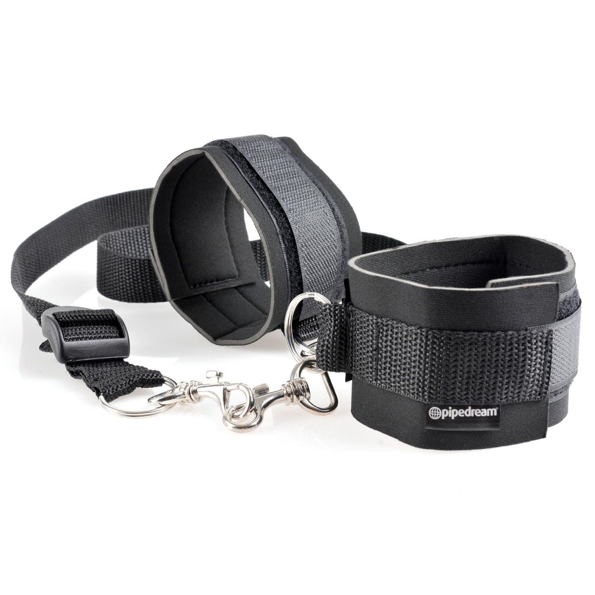 Pipedream - Fetish Fantasy Series Cuff and Tether Set (Black) Bed Restraint 319754124 CherryAffairs