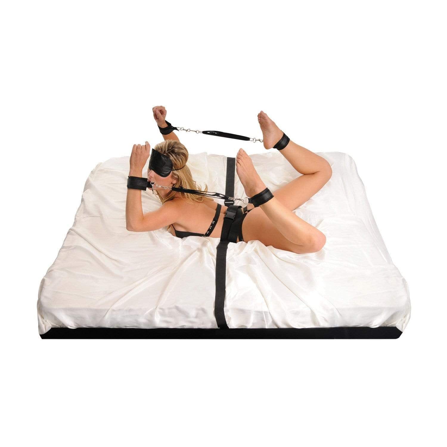 Pipedream - Fetish Fantasy Series Bondage Belt Restraint System (Black) Bed Restraint 319756614 CherryAffairs