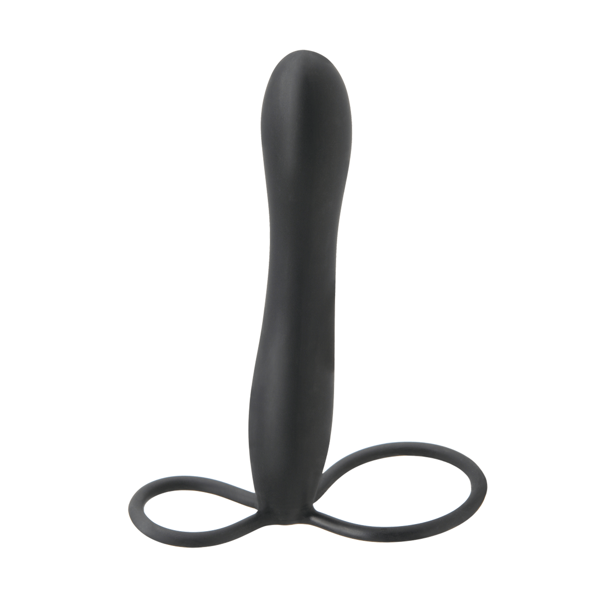 Pipedream - Fetish Fantasy Elite Double Trouble Cock Ring (Black) Cock Ring (Non Vibration) 603912303223 CherryAffairs