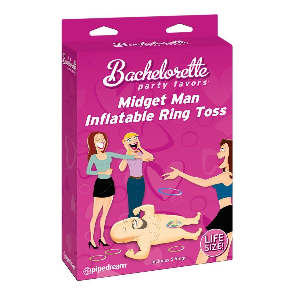 Pipedream - Bachelorette Party Favors Midget Man Inflatable  Ring Toss (Beige) Bachelorette Party Novelties - CherryAffairs Singapore