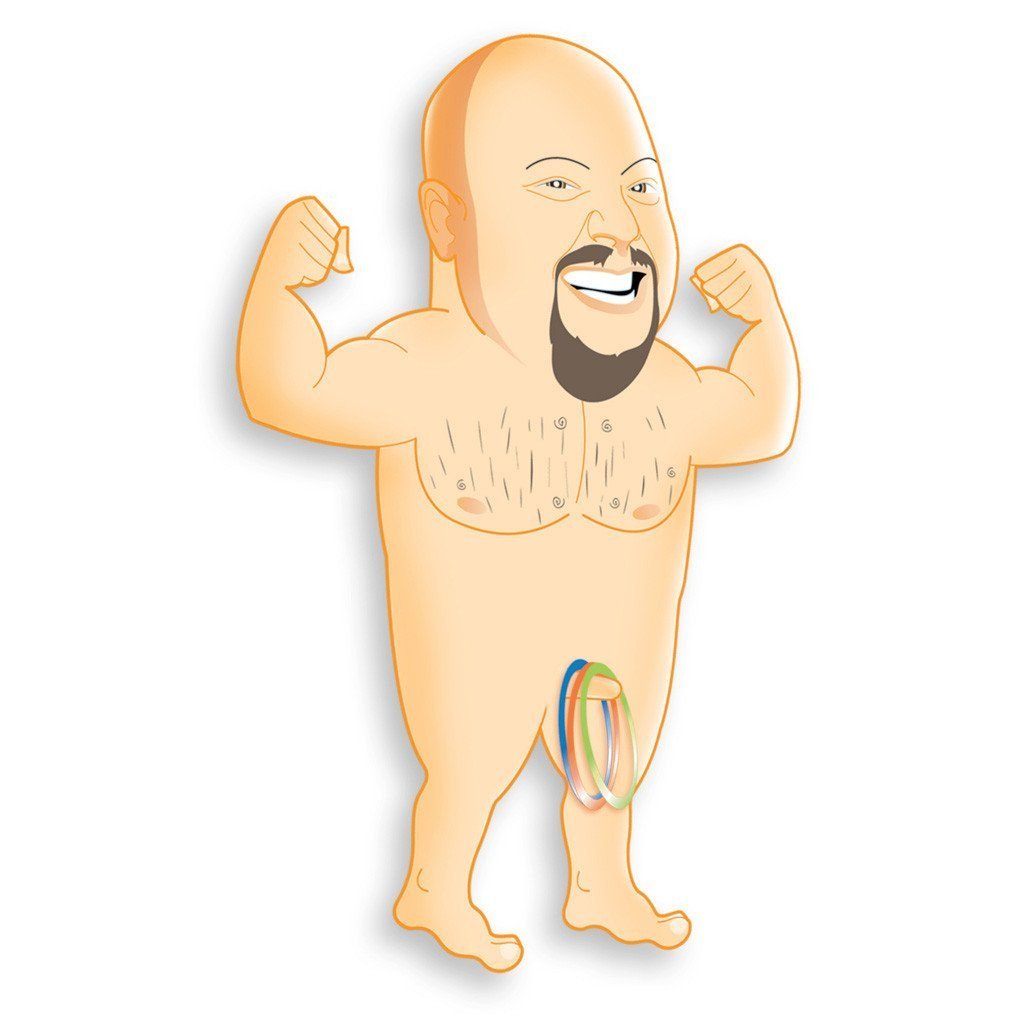 Pipedream - Bachelorette Party Favors Midget Man Inflatable  Ring Toss (Beige) Bachelorette Party Novelties - CherryAffairs Singapore