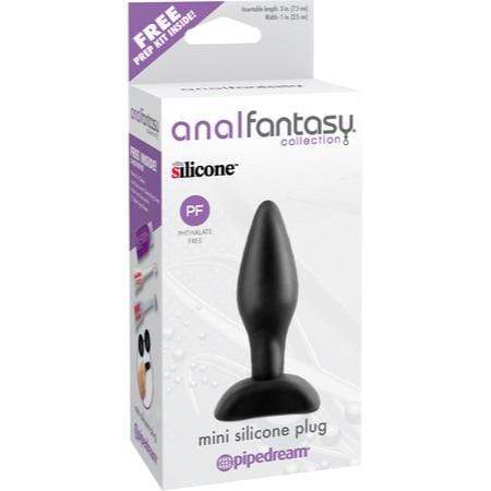 Pipedream - Anal Fantasy Collection Mini Silicone Anal Plug (Black) Anal Plug (Non Vibration) 269242264 CherryAffairs