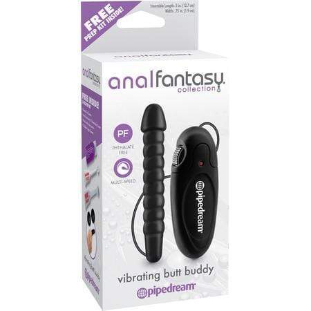 Pipedream - Anal Fantasy Collection Vibrating Butt Buddy (Black) Prostate Massager (Vibration) Non Rechargeable 603912332254 CherryAffairs