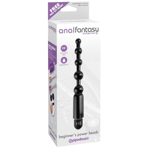 Pipedream - Anal Fantasy Collection Beginner's Power Beads (Black) - PleasureHobby