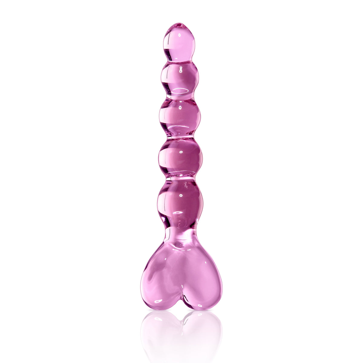 Pipedream - Icicles No 43 Hand Blown Glass Massager - Pink - Glass Dildo (Non Vibration)