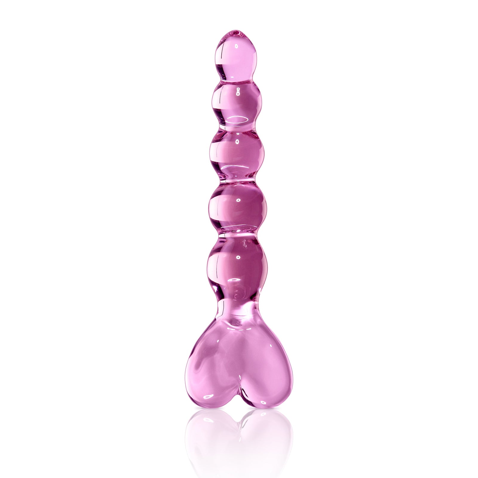 Pipedream - Icicles No 43 Hand Blown Glass Massager - Pink - Glass Dildo (Non Vibration)