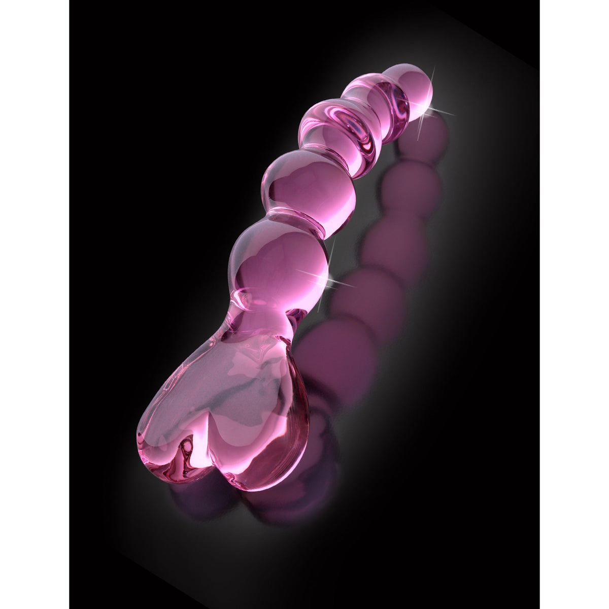 Pipedream - Icicles No 43 Hand Blown Glass Massager - Pink - Glass Dildo (Non Vibration)