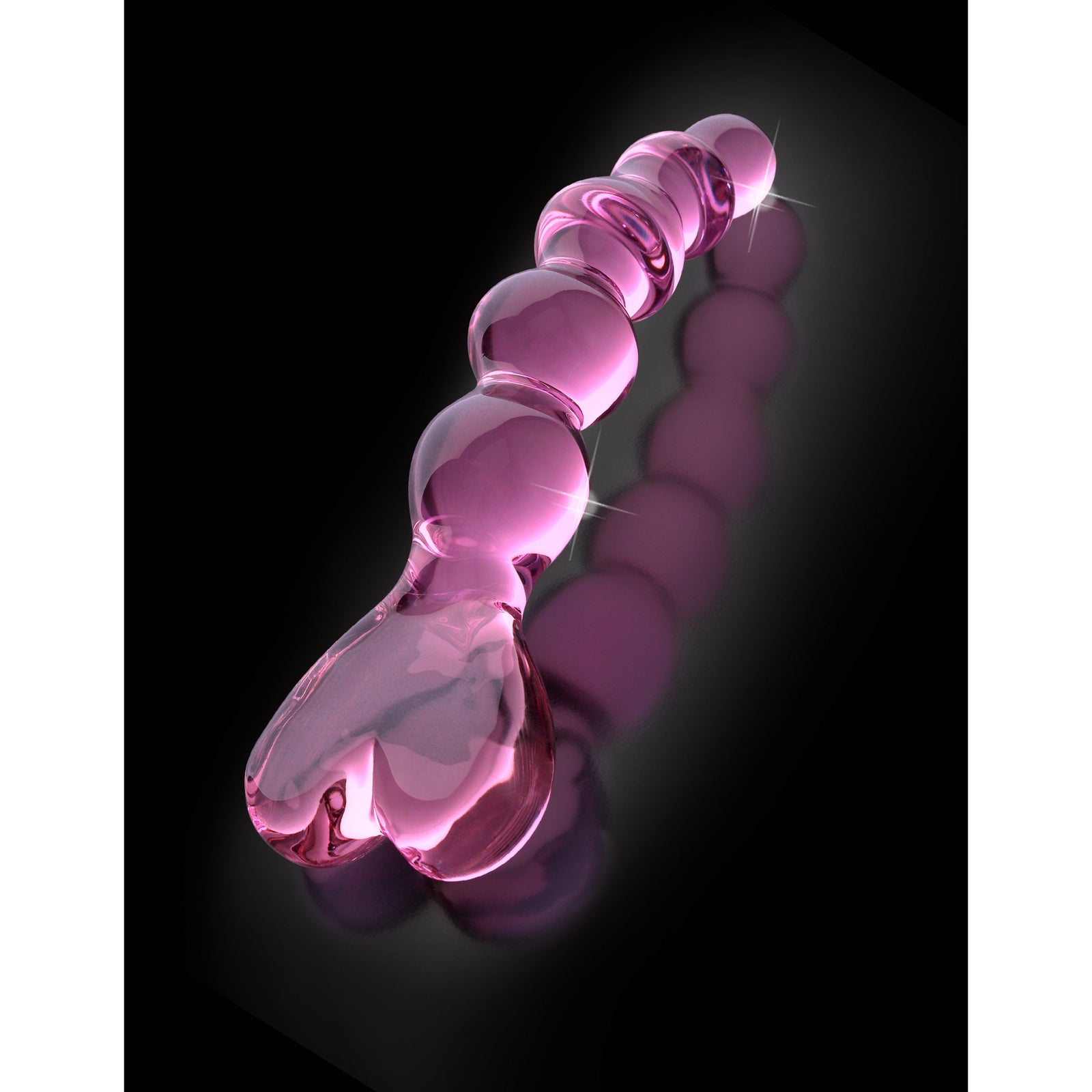 Pipedream - Icicles No 43 Hand Blown Glass Massager - Pink - Glass Dildo (Non Vibration)