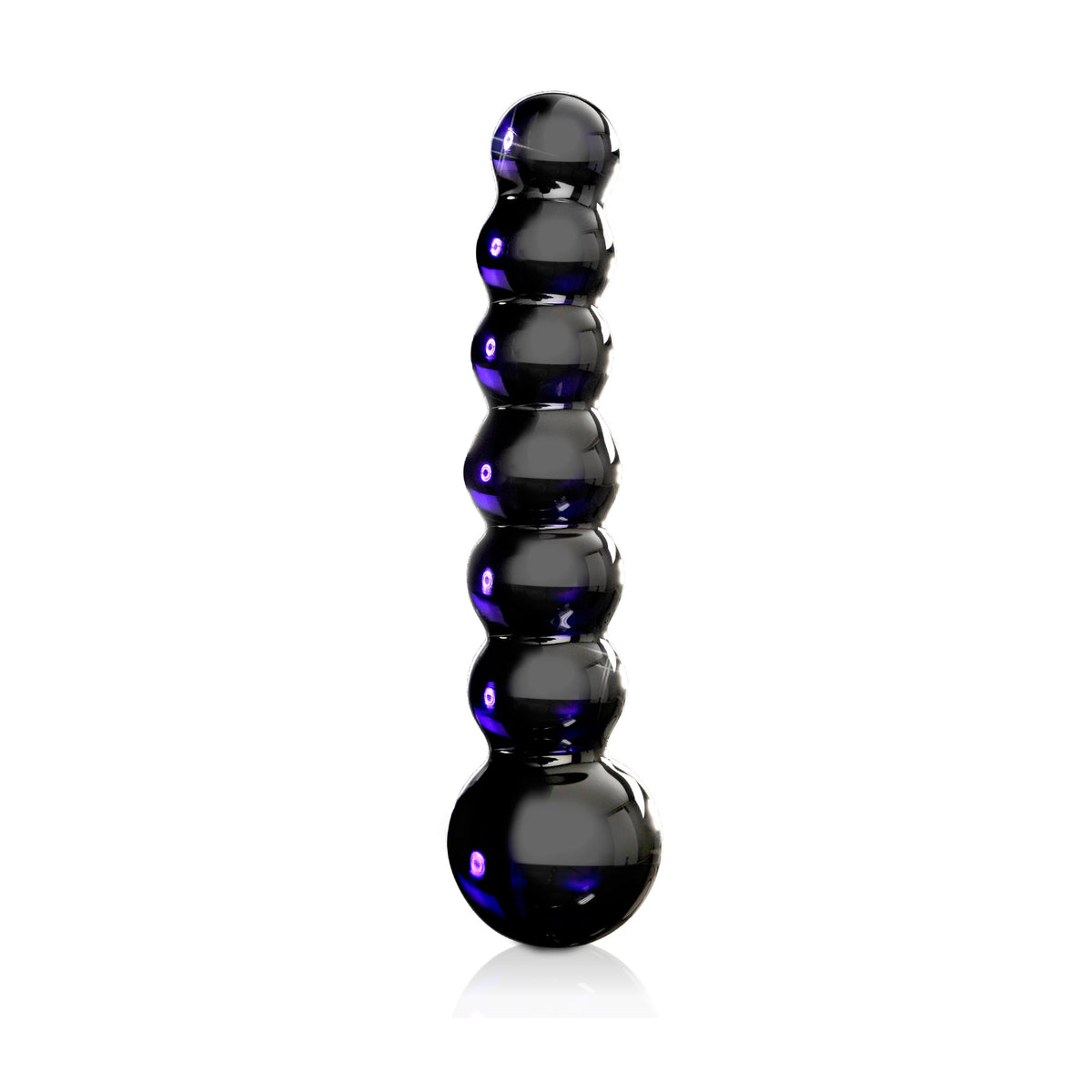 Pipedream - Icicles No 51 Hand Blown Glass Massager - Blue - Glass Dildo (Non Vibration)