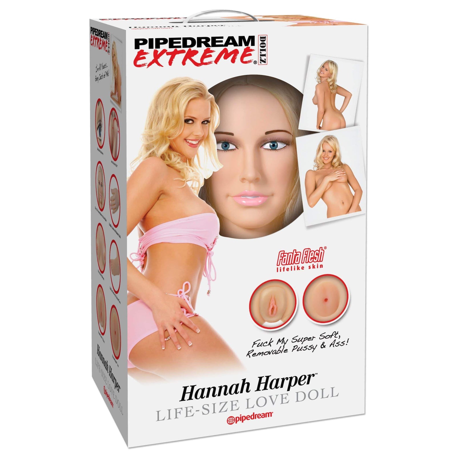 Pipedream - Extreme Dollz Hannah Harper Life Size Love Doll (Beige) - Beige - Doll