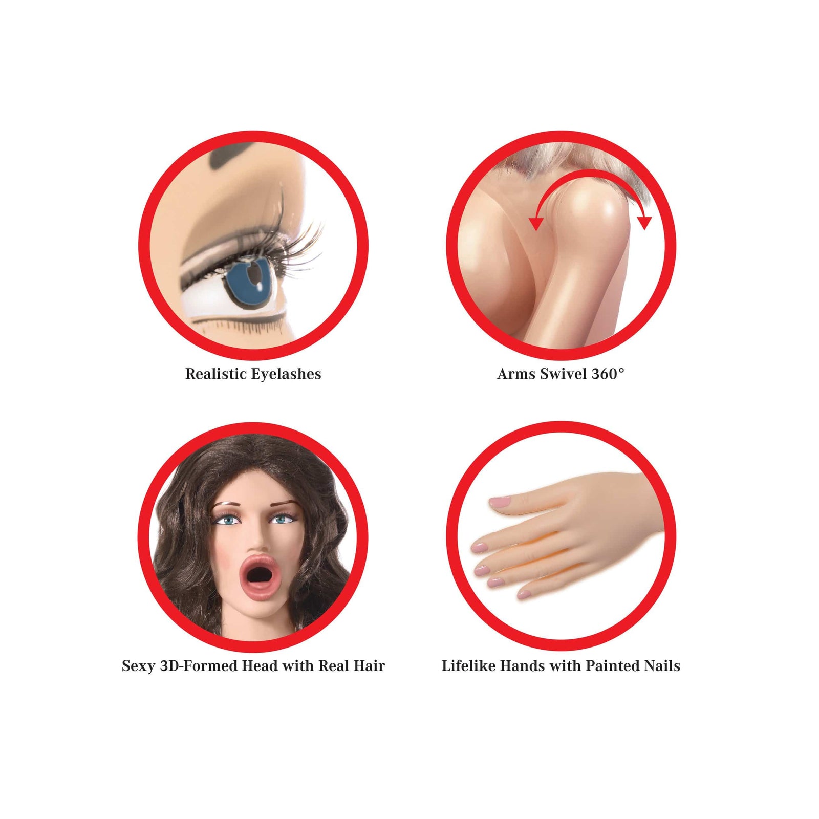 Pipedream - Extreme Dollz B.J. Betty Oral Sex Love Doll (Beige) Doll 324156691 CherryAffairs