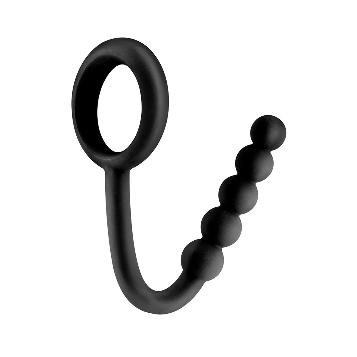 Pipedream - Fetish Fantasy Elite Ball Cinch With Anal Bead (Black) - Black - Anal Beads (Non Vibration)