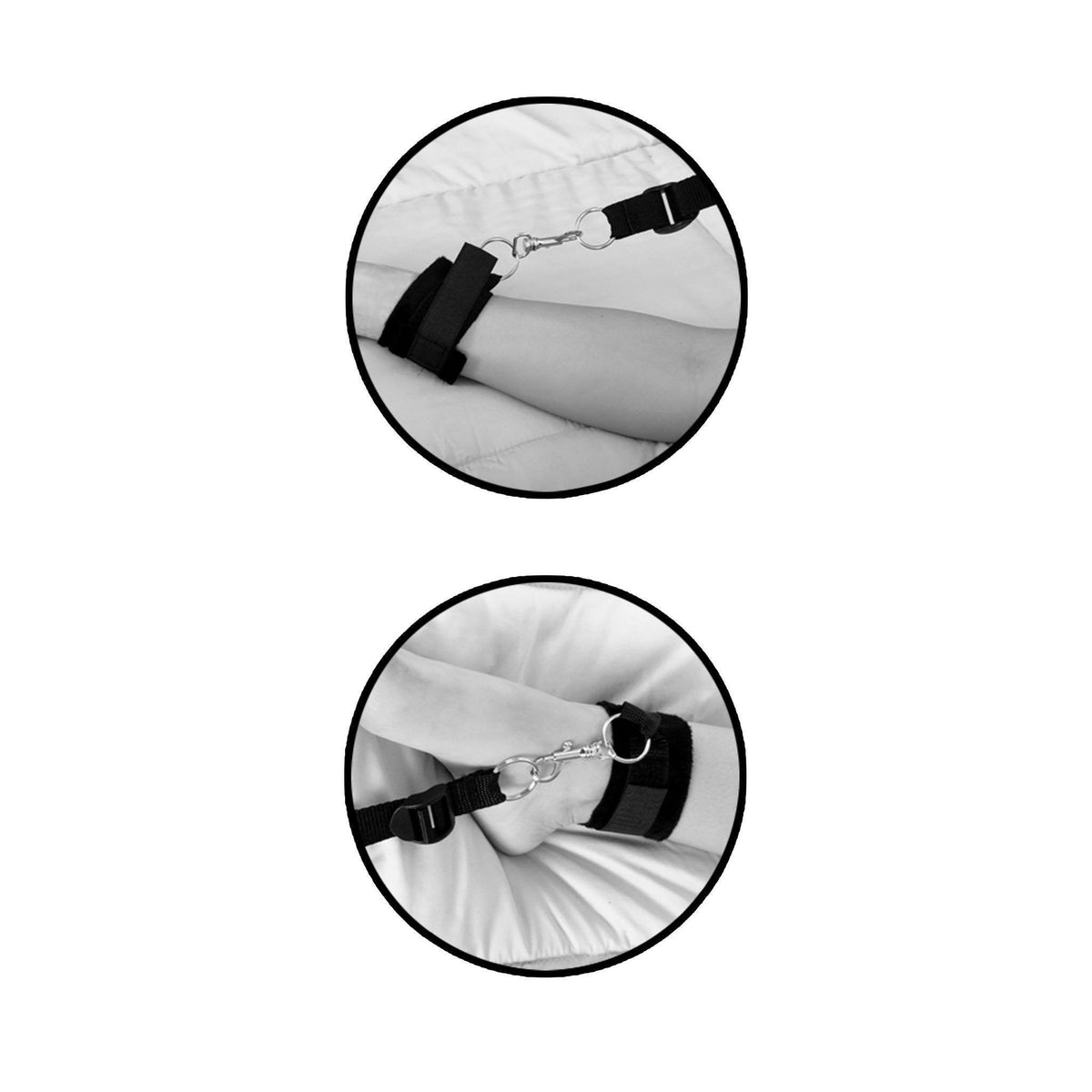 Pipedream - Fetish Fantasy Limited Edition Wraparound Mattress Restraints (Black) Bed Restraint - CherryAffairs Singapore