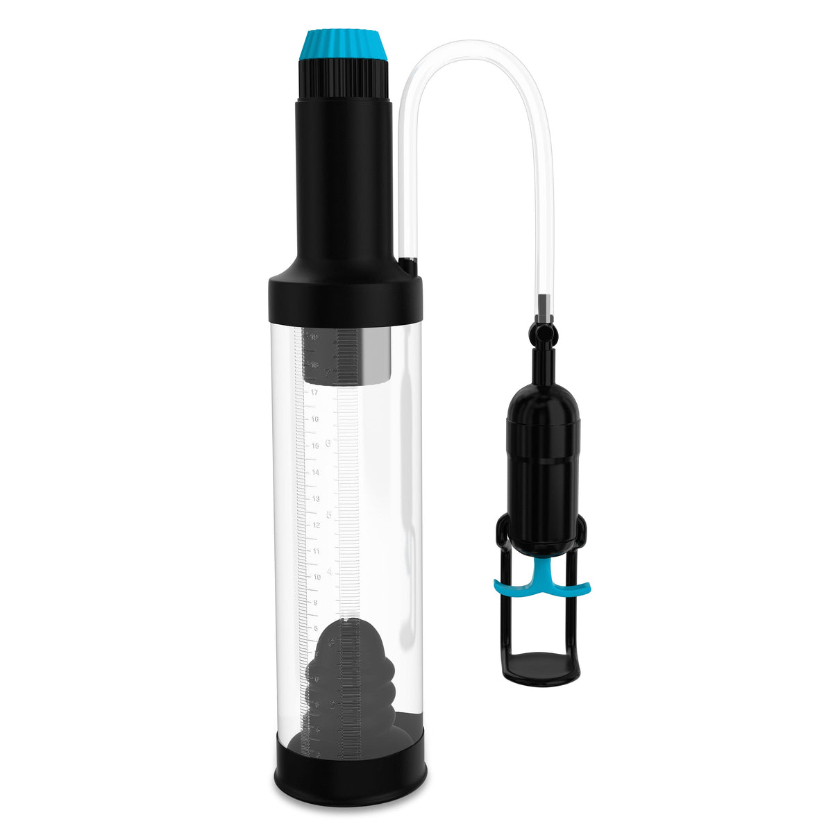 Pipedream - Pump Worx Deluxe Head Job Vibrating Power Pump - Clear - Penis Pump (Non Vibration)